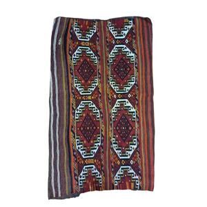 Vintage Boho Woven Tribal Soumac Chuval Rug Bag Handwoven Wool